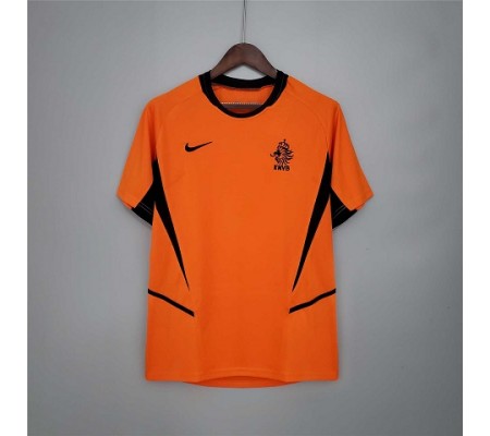 Netherlands 2002 Home Orange Soccer Jersey